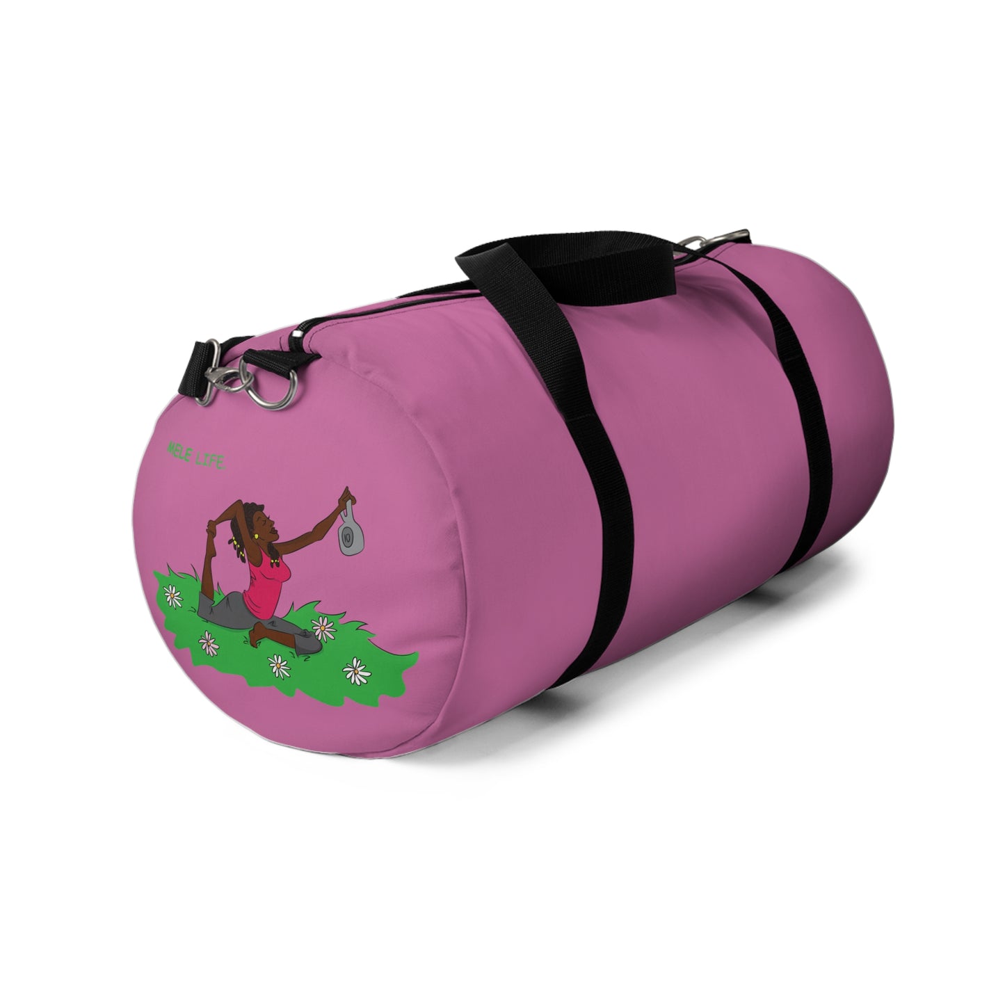 Duffel Bag - Yoga Lady 2  (pink)