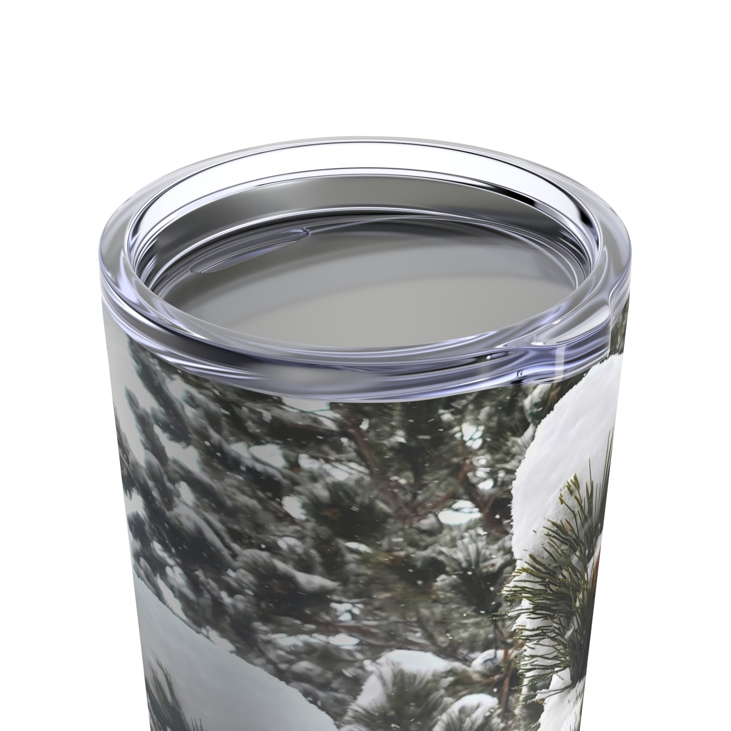 Tumbler 20oz - Pine cones with snow