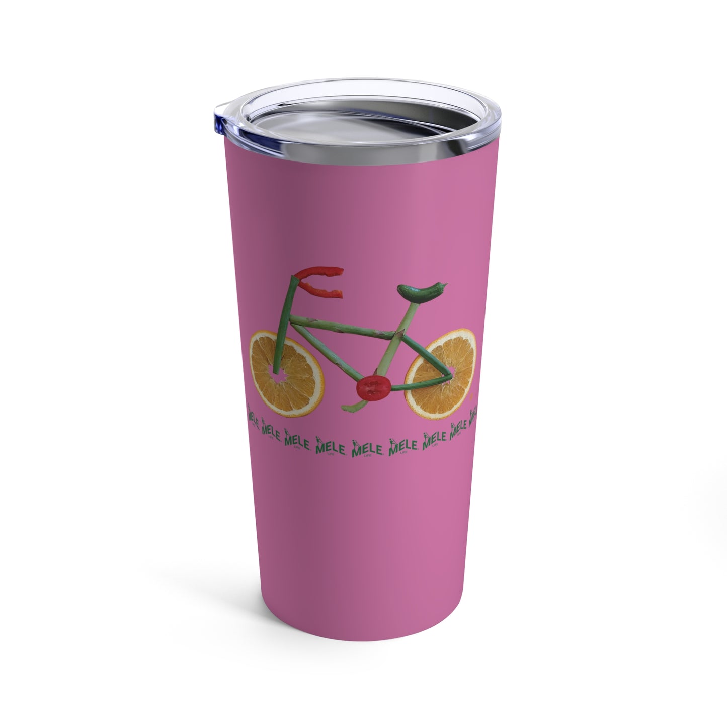 Tumbler 20oz - Veggie Bike   (pink)