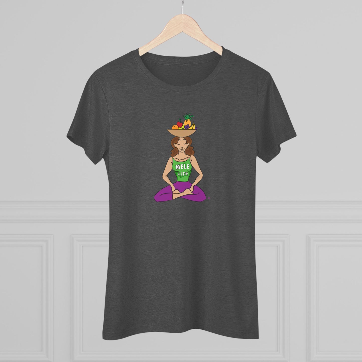 Women's Triblend Tee - Yoga Lady1