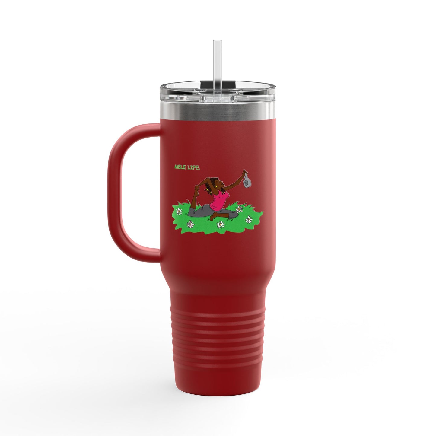 Travel Mug (40 oz) - Yoga Lady 2