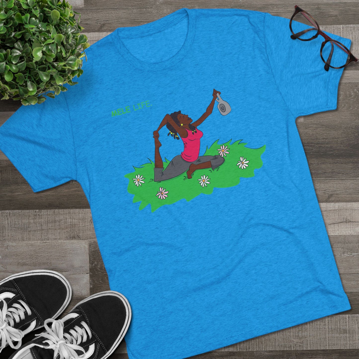 Triblend Tee (unisex) - Yoga Lady2