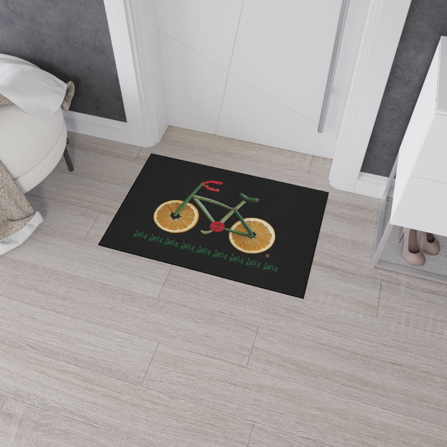 Floor Mat - Veggie Bike  (black)