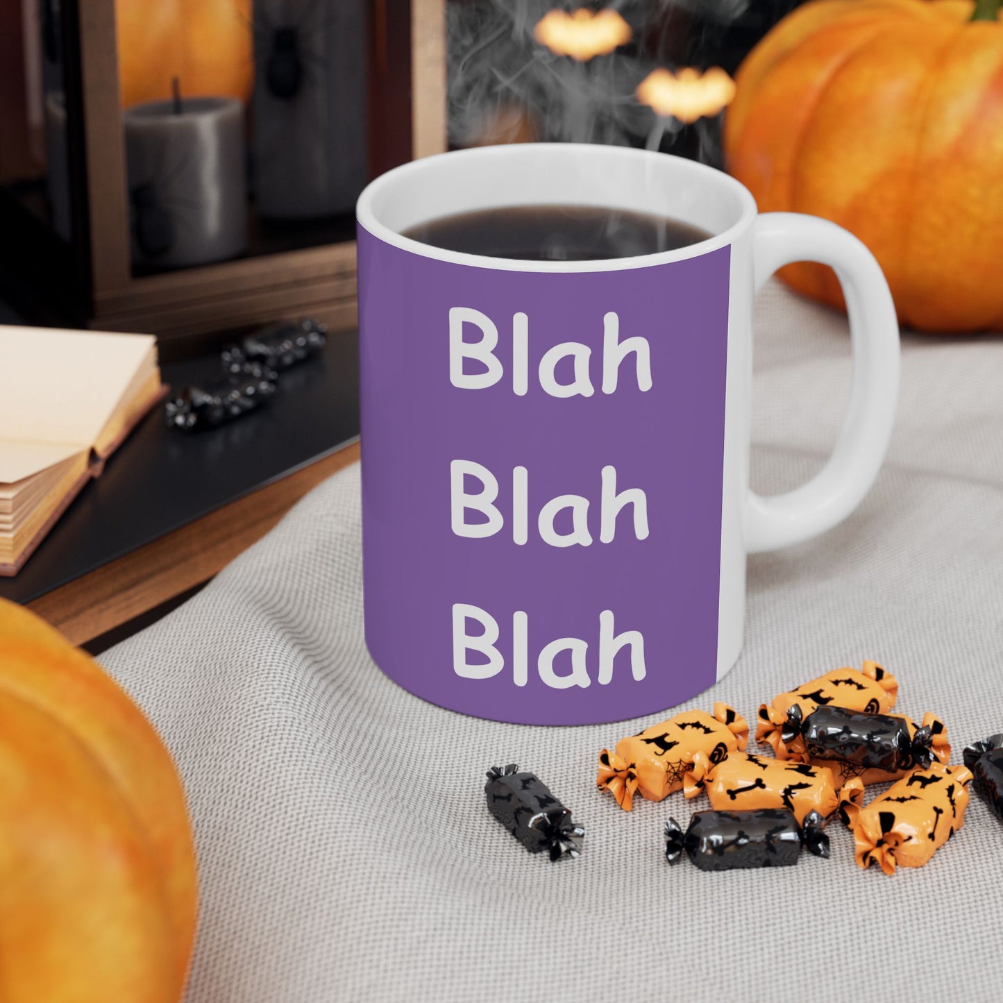Coffee Mug (11oz/15oz) - Blah Blah Blah  (purple)
