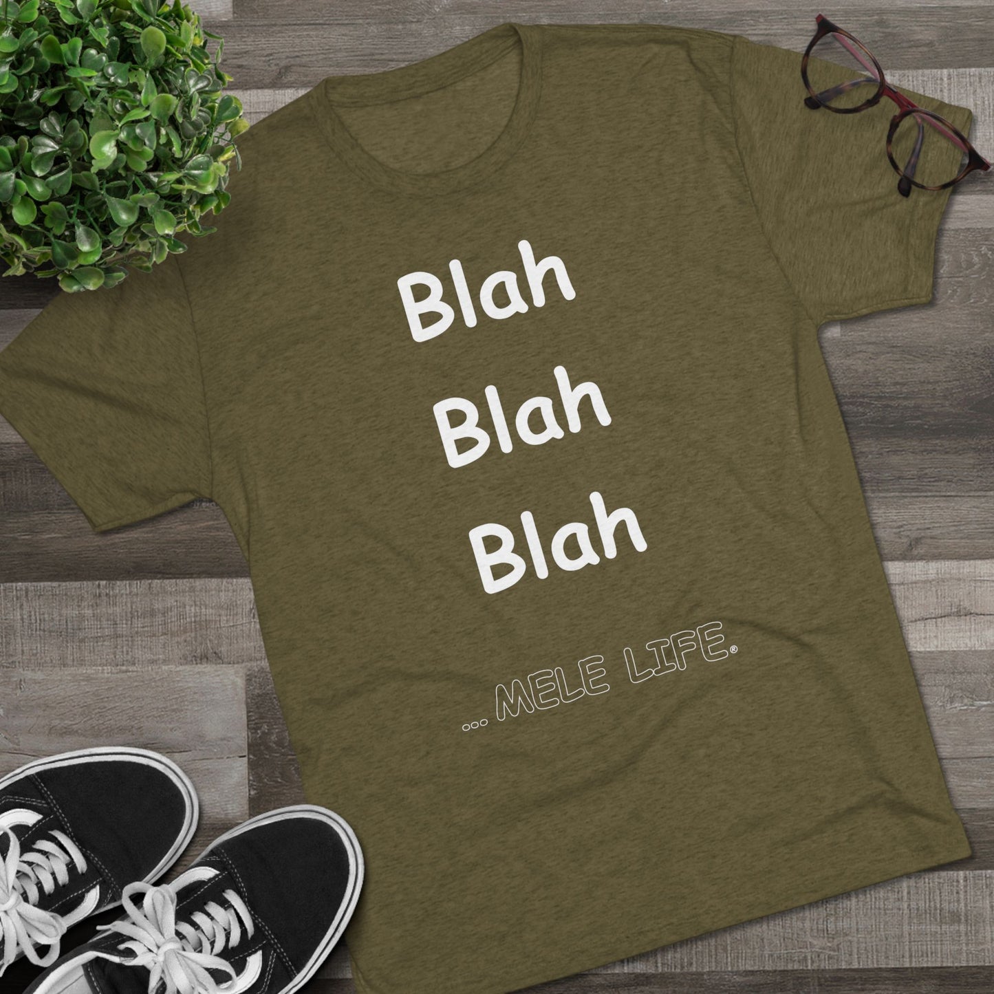 Triblend Tee (unisex) - Blah Blah Blah