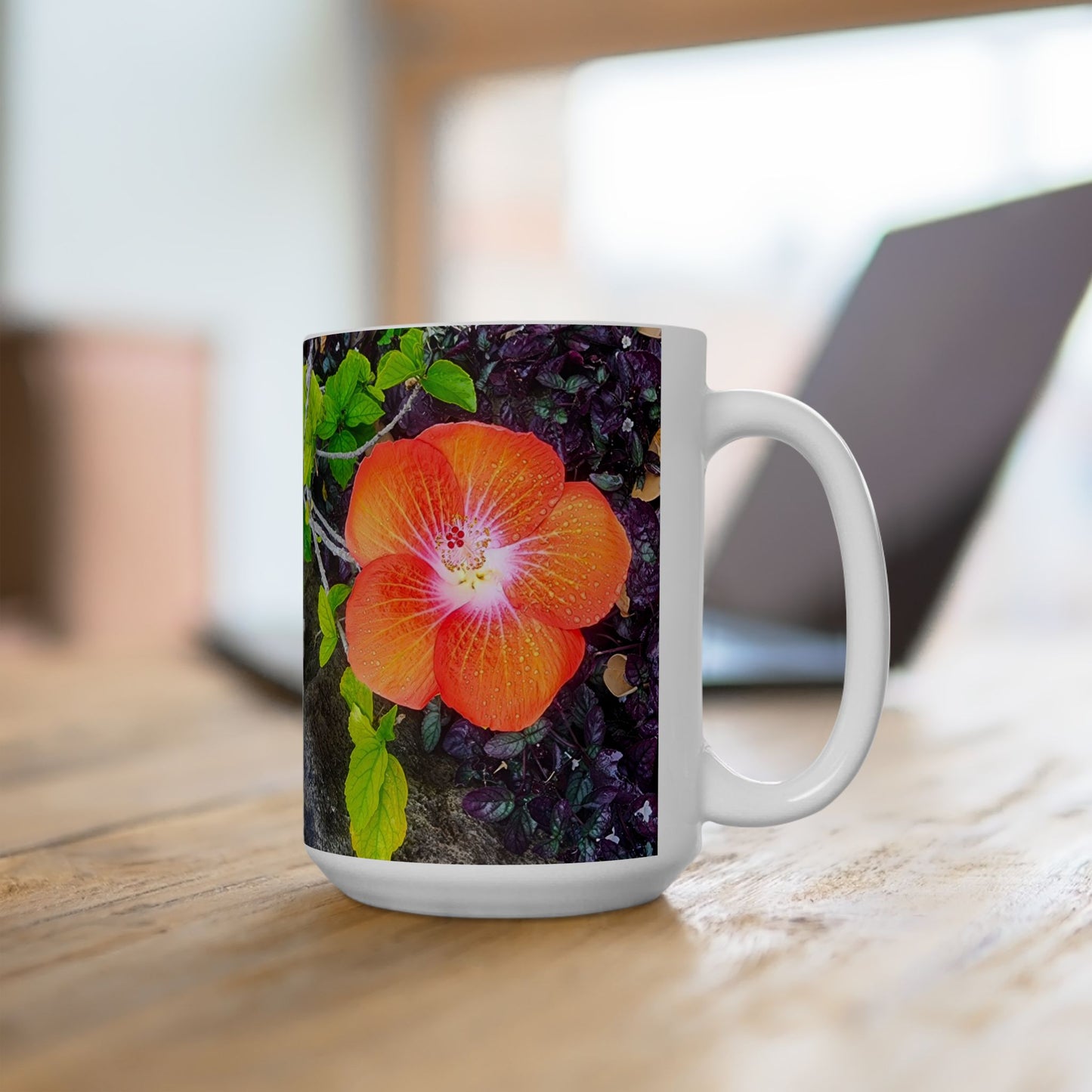 Coffee Mug (11oz/15oz) - Hawaiian Hibiscus Flower