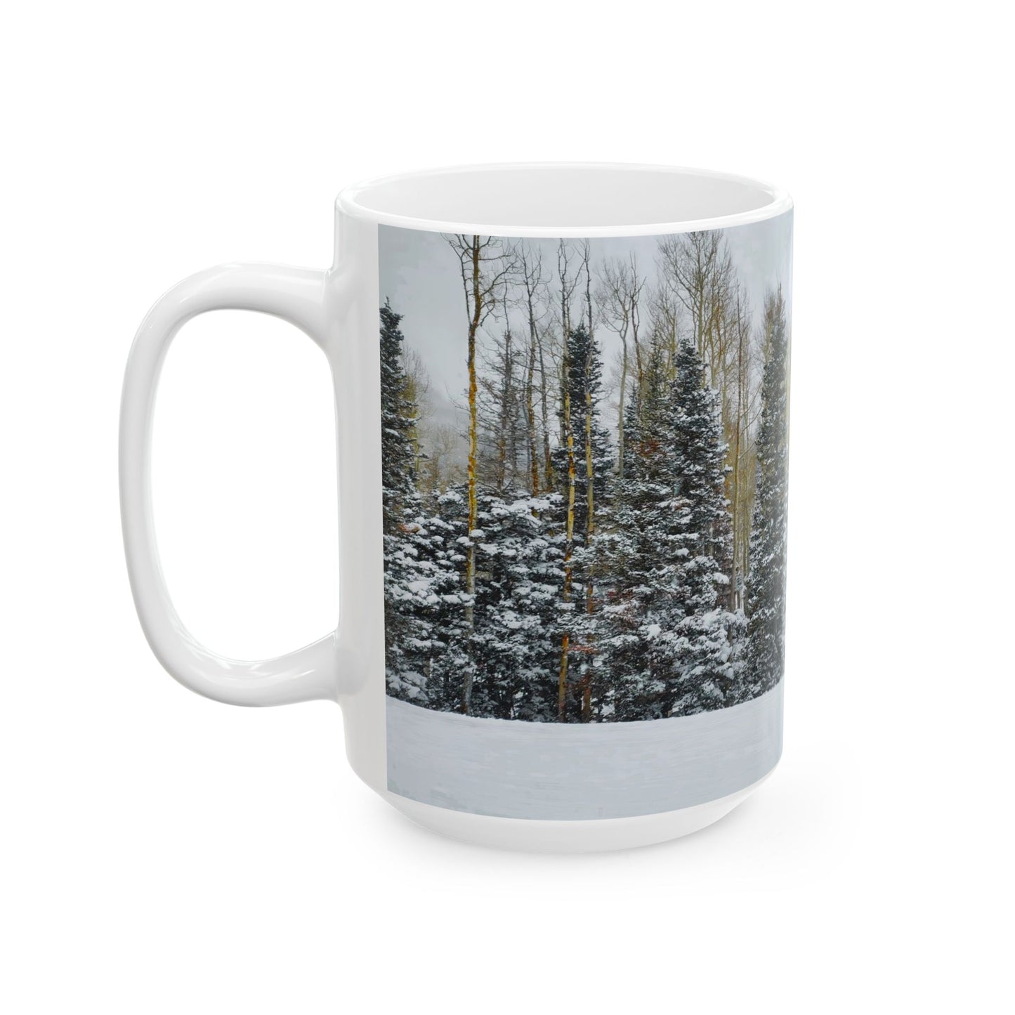 Coffee Mug (11oz/15oz) - Forest Winterscape