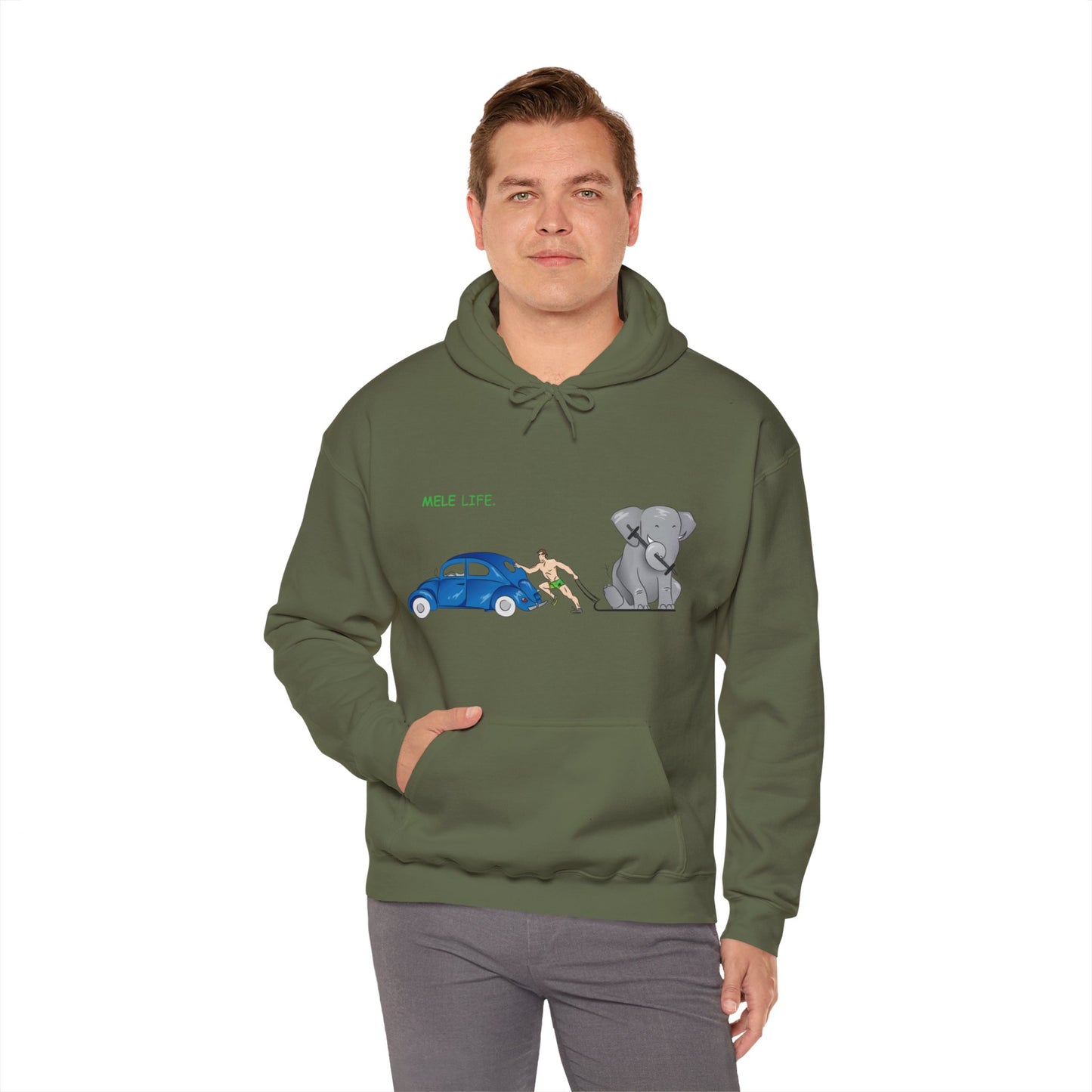 Hooded Sweatshirt (unisex) - Strong White Man  (color palette B)