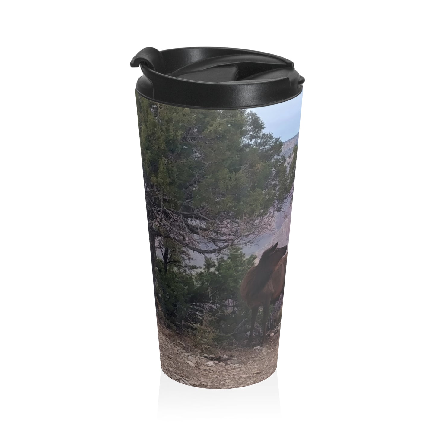 Travel Mug (15oz) - Elk at Grand Canyon