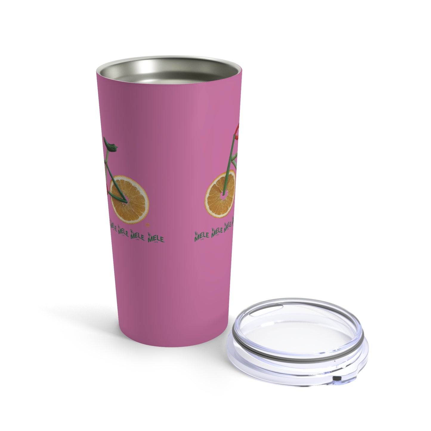 Tumbler 20oz - Veggie Bike   (pink)