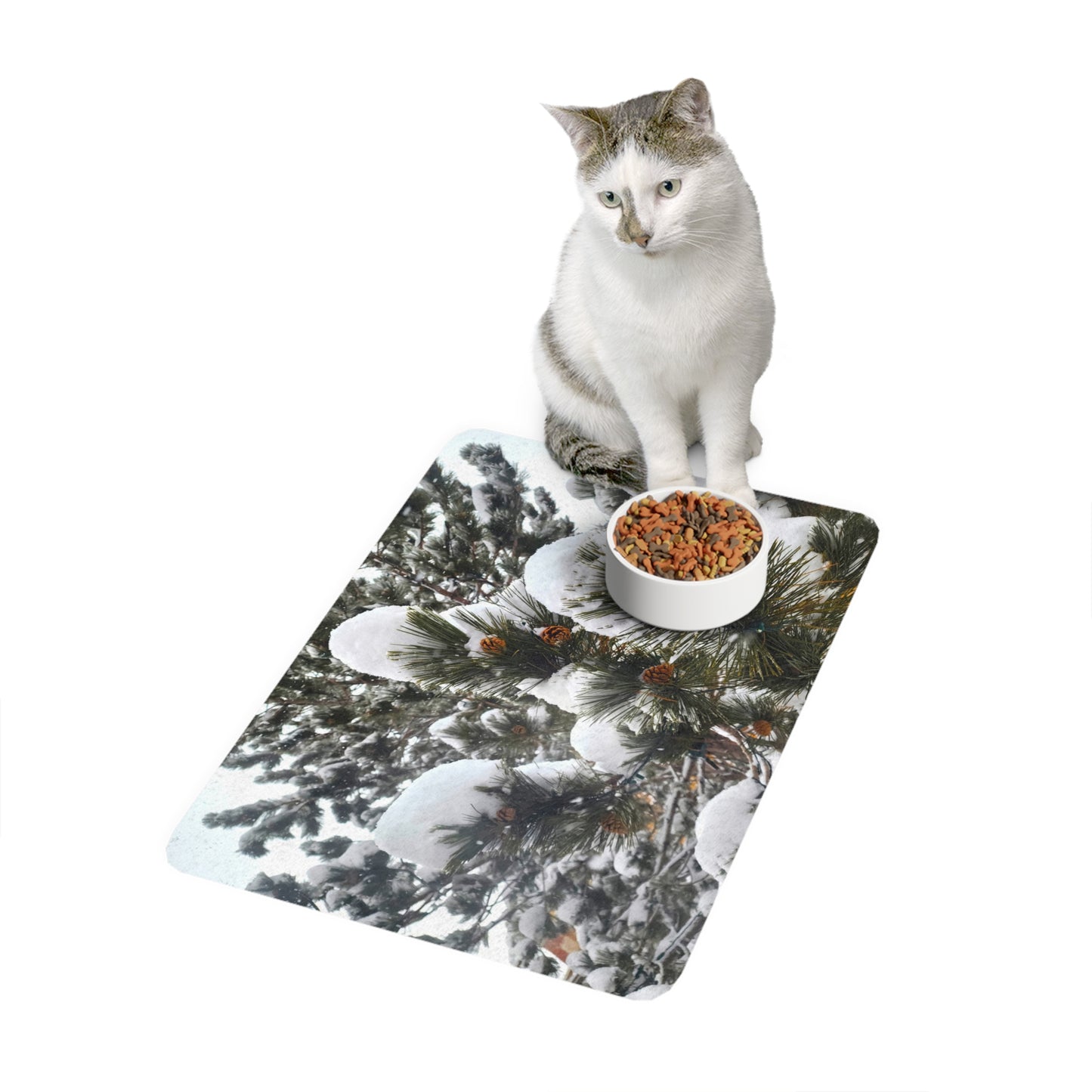 Dog Food Mat - Pine Cones