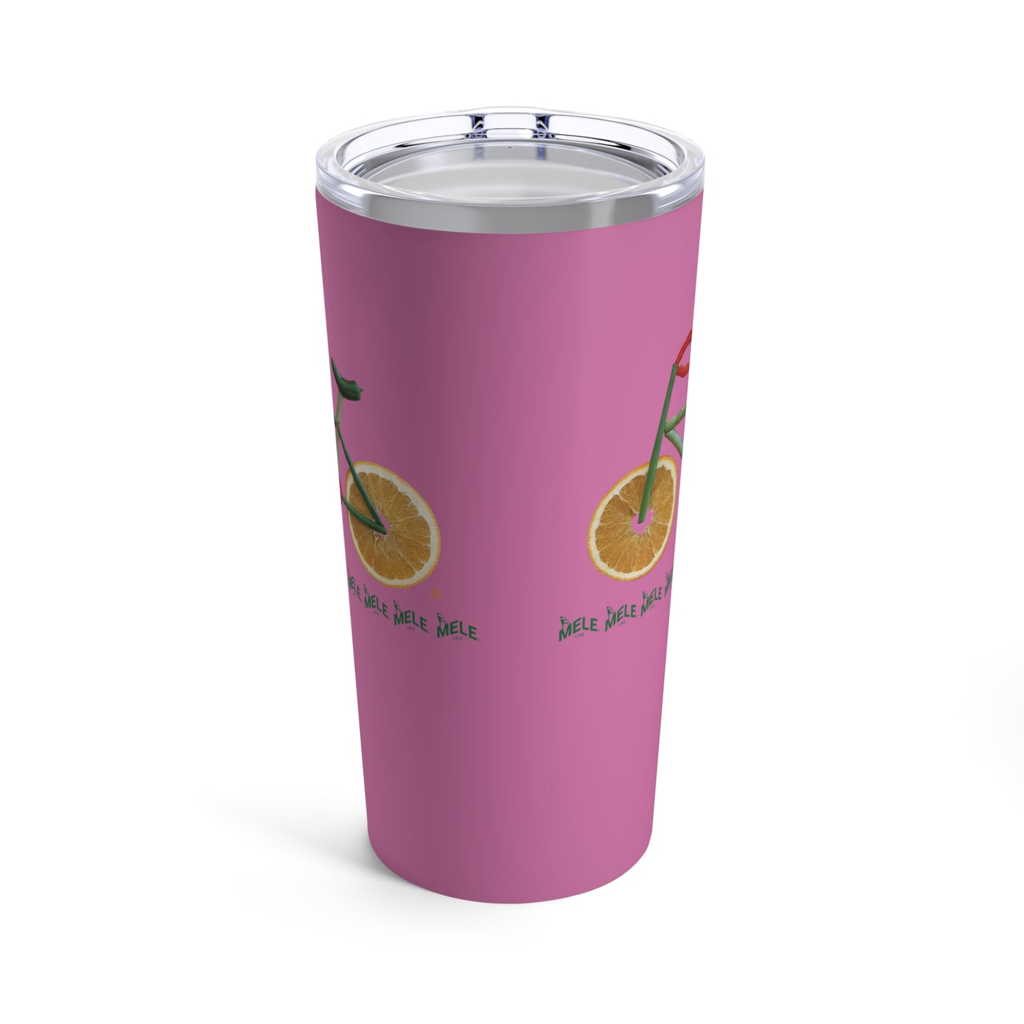 Tumbler 20oz - Veggie Bike   (pink)