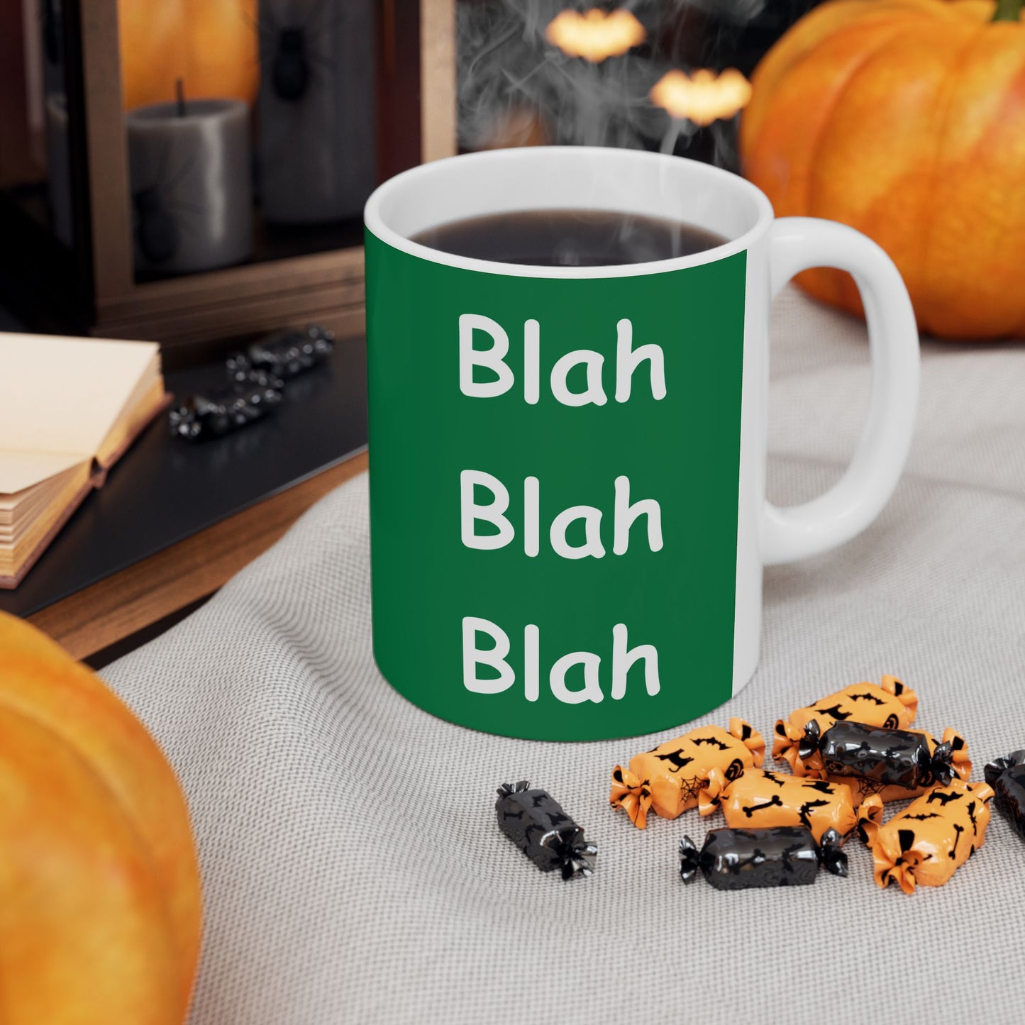 Coffee Mug (11oz/15oz) - Blah Blah Blah  (green)