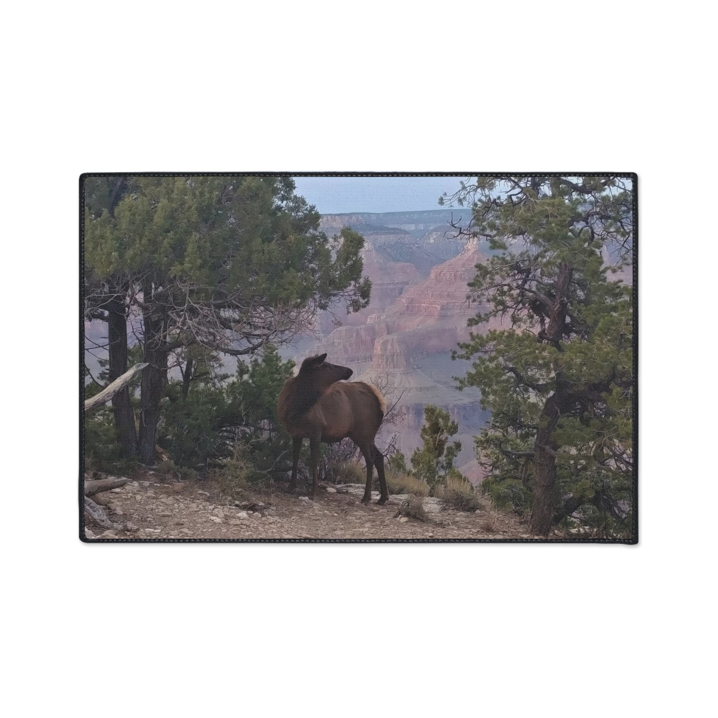 Floor Mat - Elk at the Grand Canyon