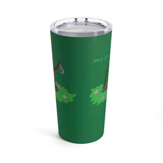 Tumbler 20oz - Yoga Lady2   (green)