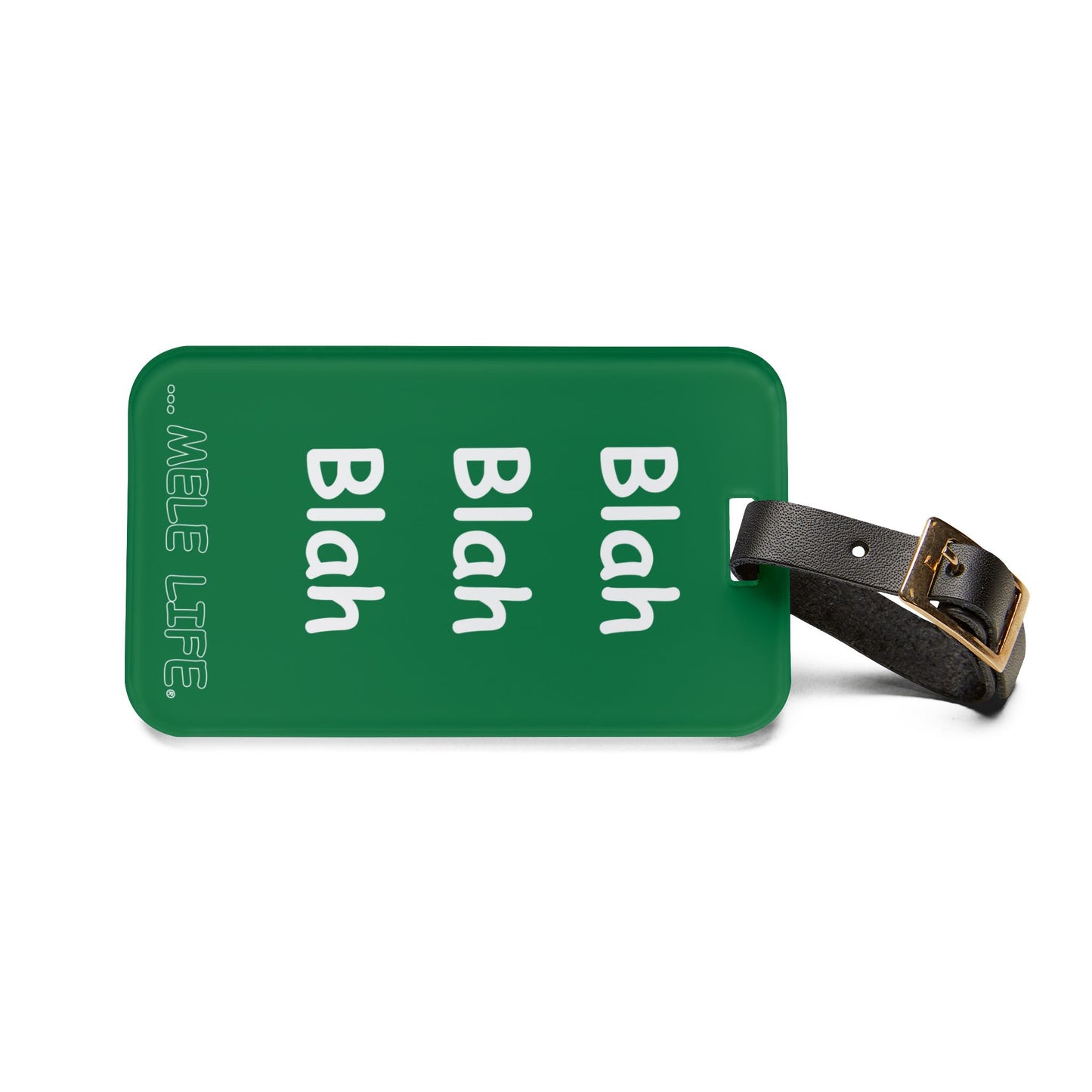 Luggage Tag - Blah Blah Blah  (green)