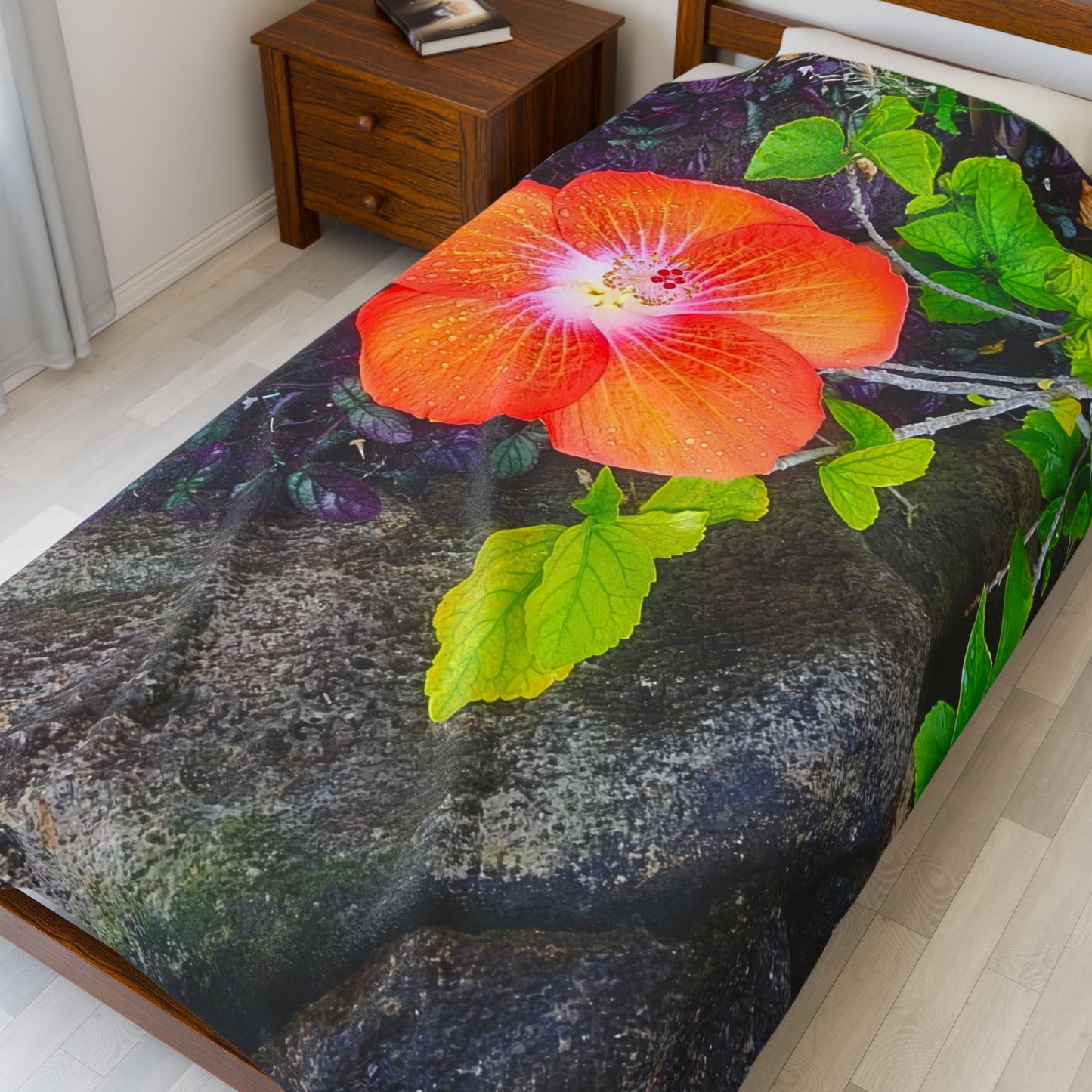 Blanket  - Hawaiian Hibiscus Flower