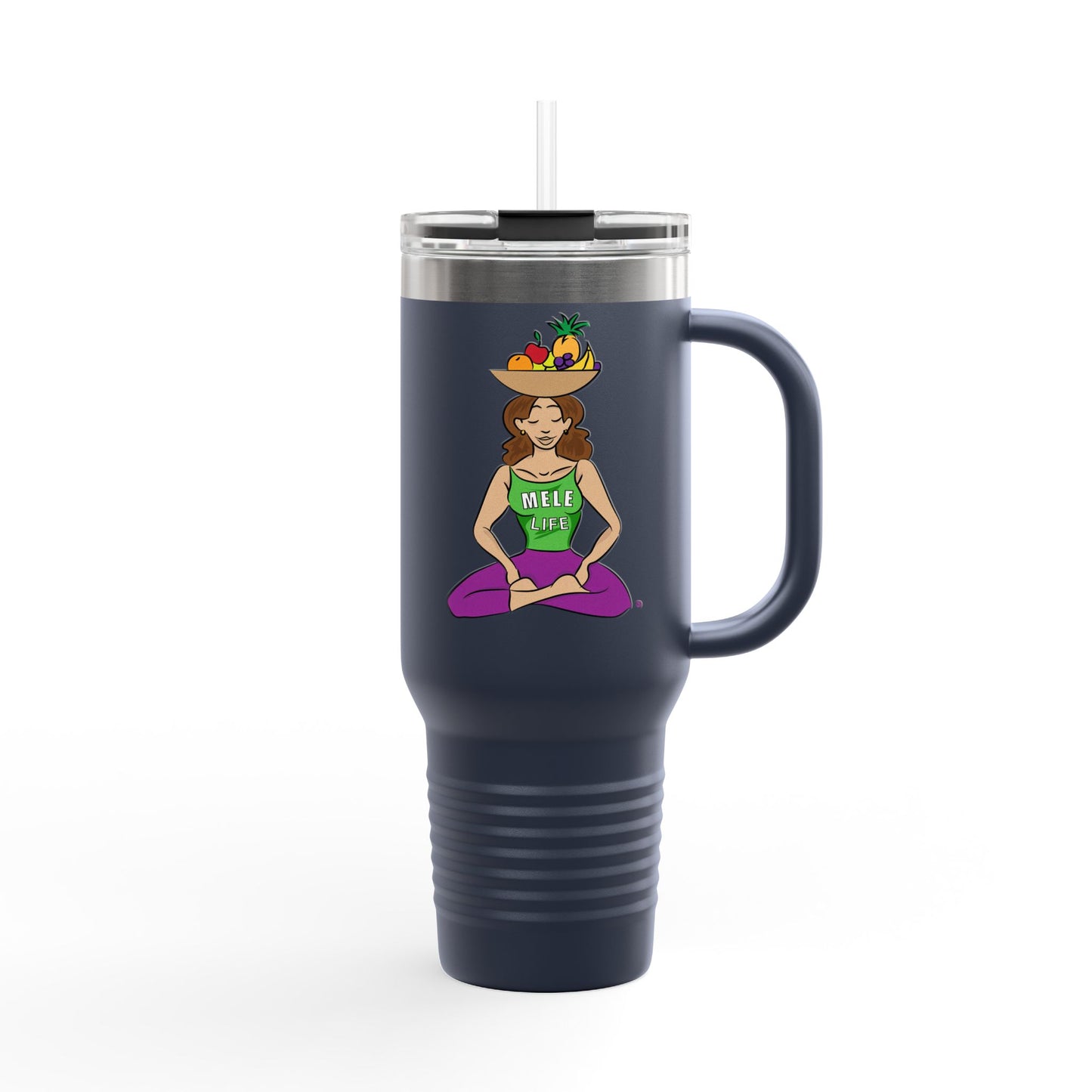 Travel Mug (40 oz) - Yoga Lady 1