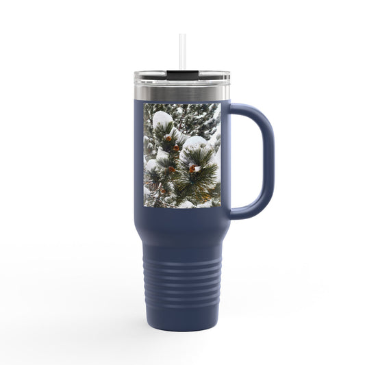 Travel Mug (40oz) - Pine Cones