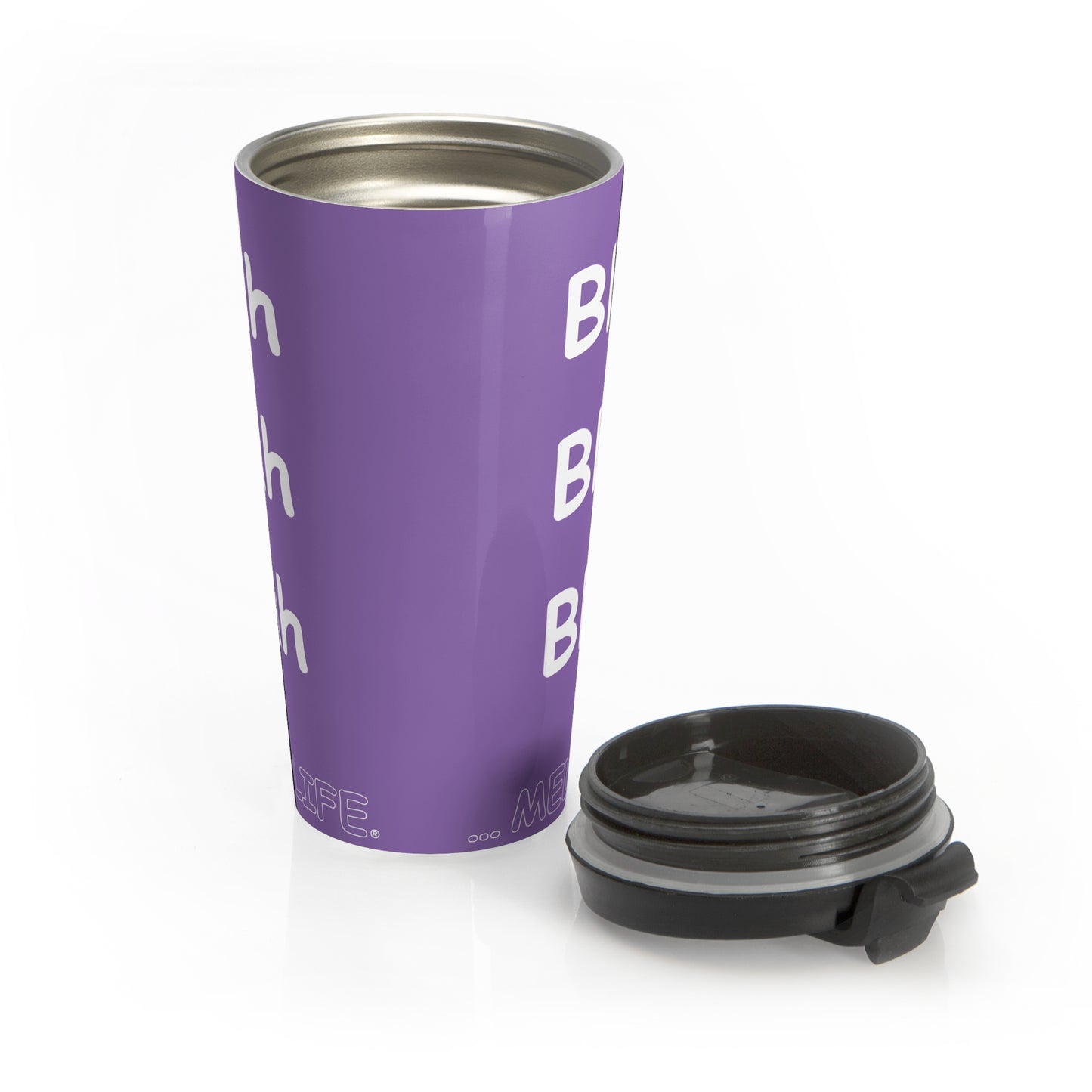 Travel Mug (15oz) - Blah Blah Blah    (purple)