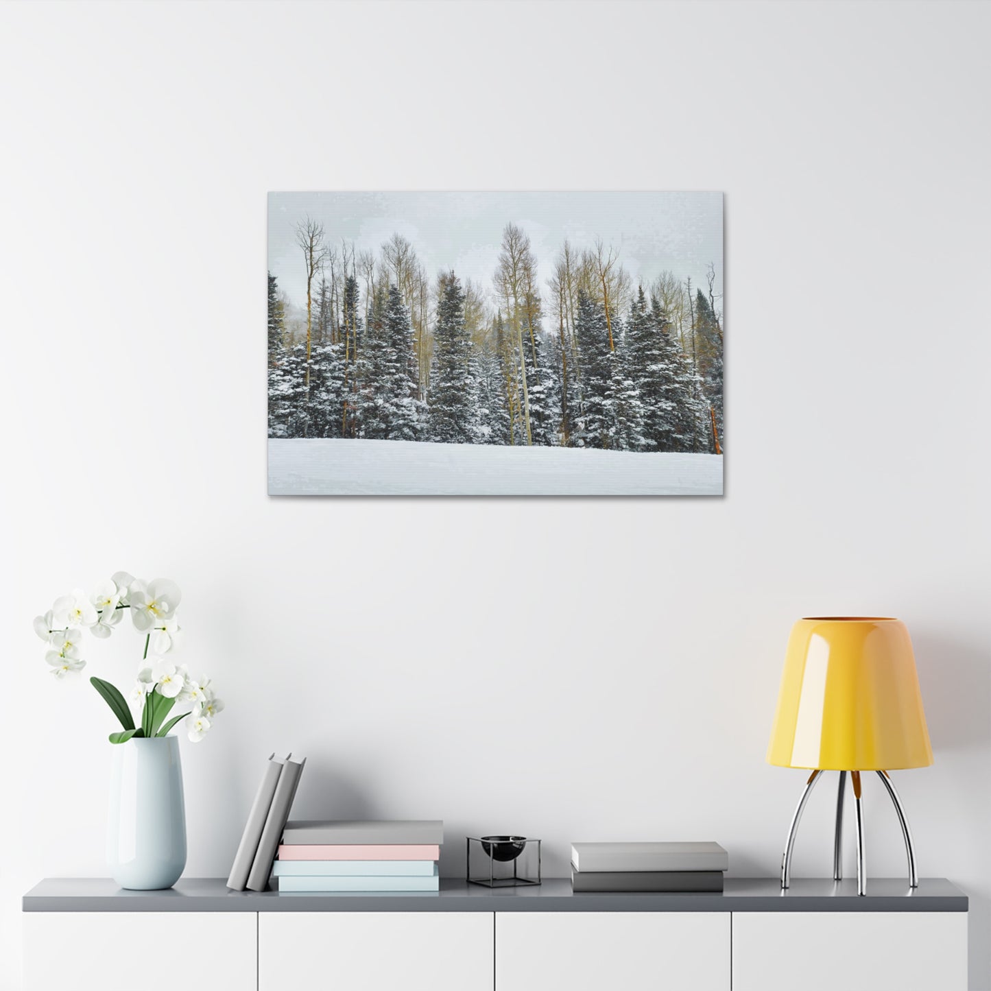 Canvas Wall Art - Forest Winterscape