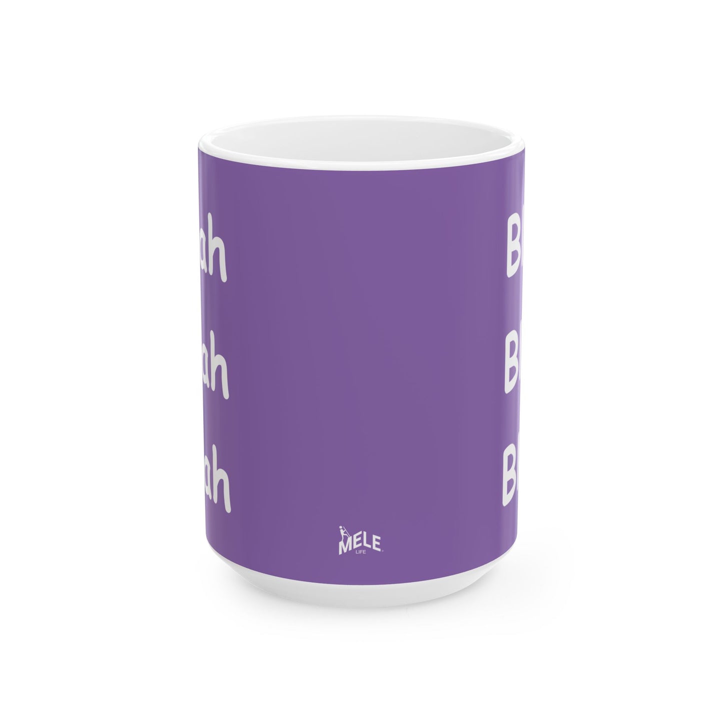 Coffee Mug (11oz/15oz) - Blah Blah Blah  (purple)