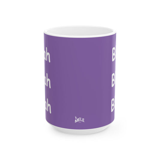 Coffee Mug (11oz/15oz) - Blah Blah Blah  (purple)