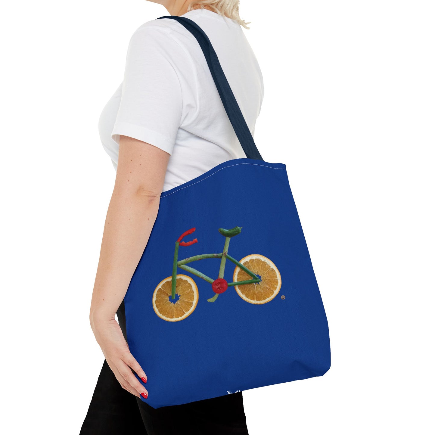 Tote Bag - Veggie Bike  (blue)