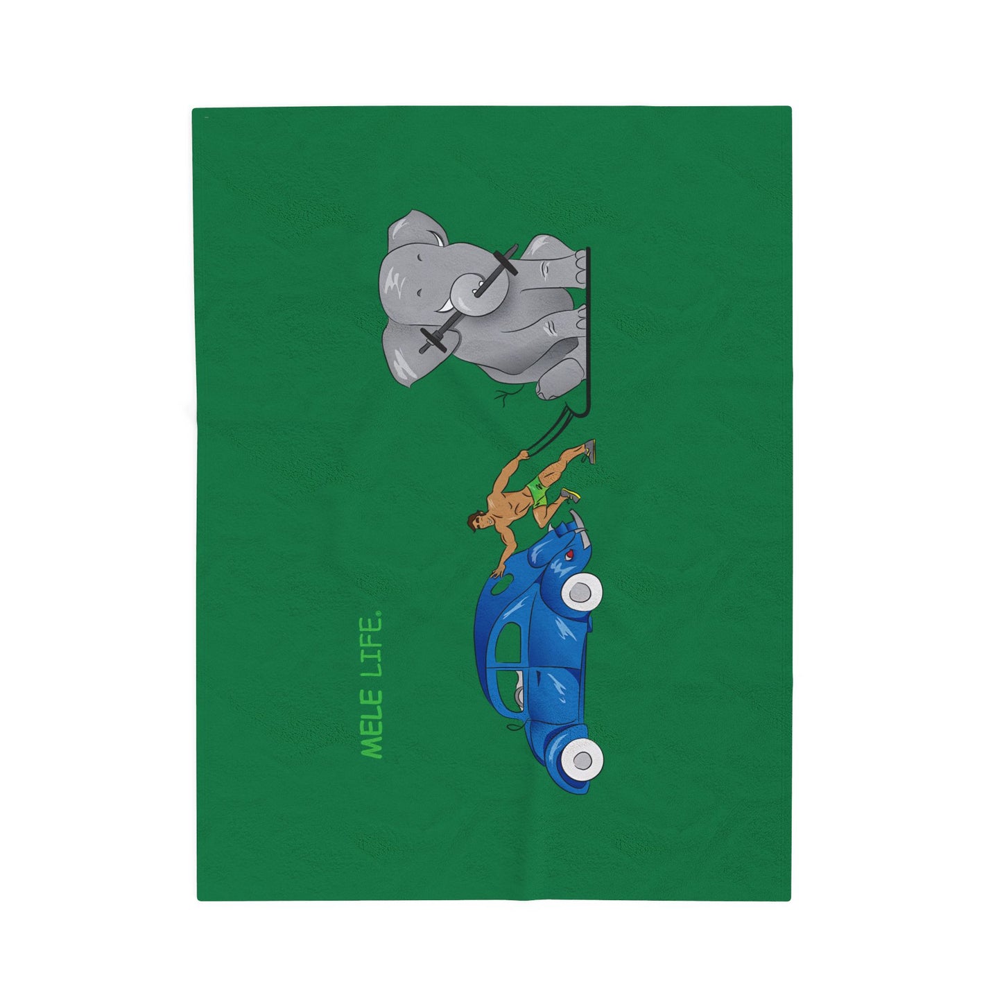 Blanket  - Strong Brown Man  (green)