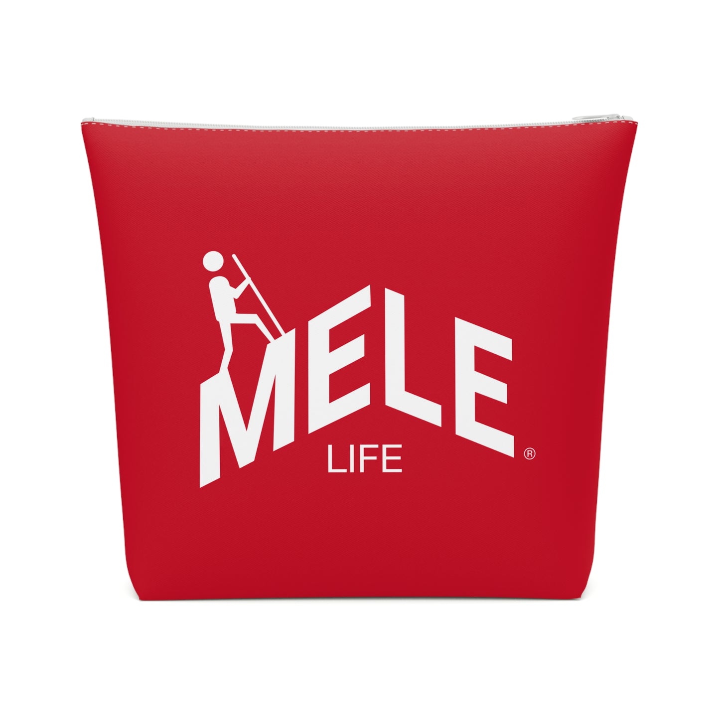 Cosmetic Bag - MELE LIFE logo   (red)