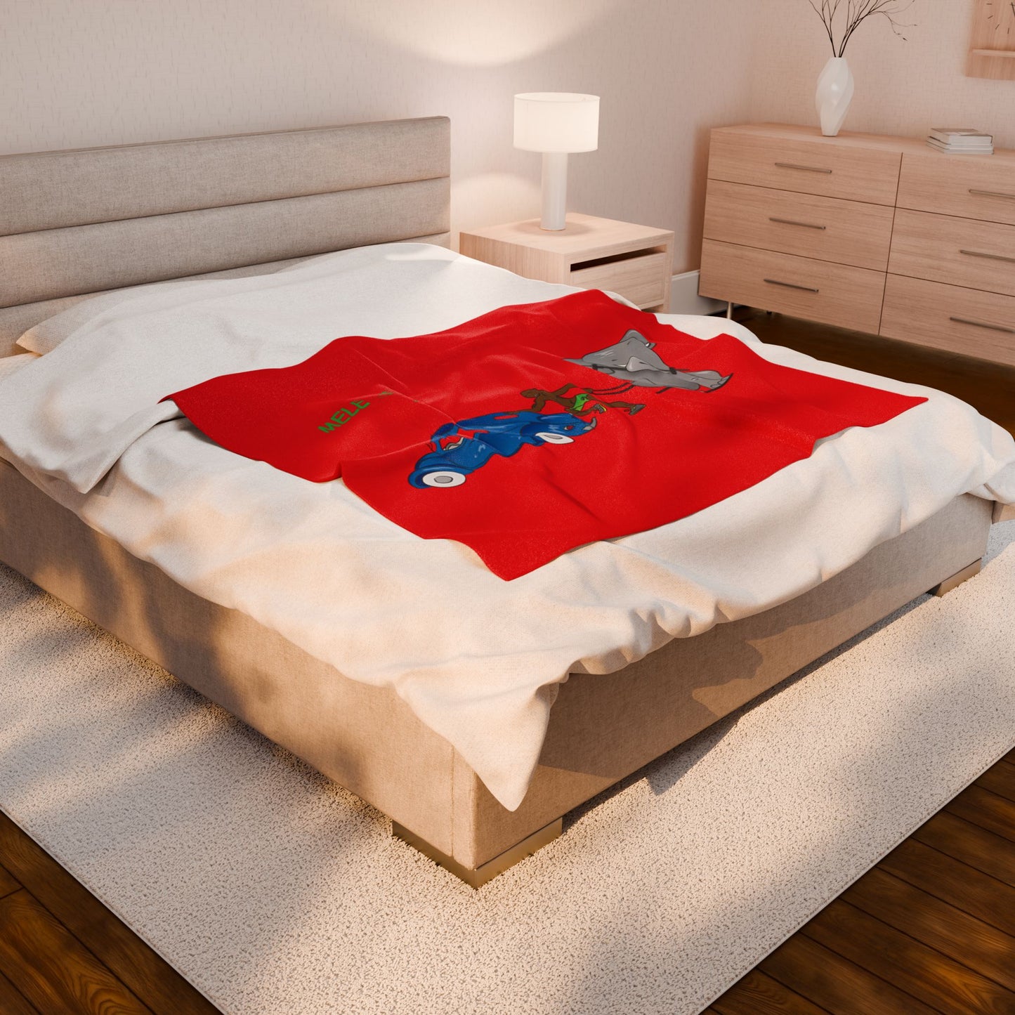 Blanket  - Strong Black Man  (red)