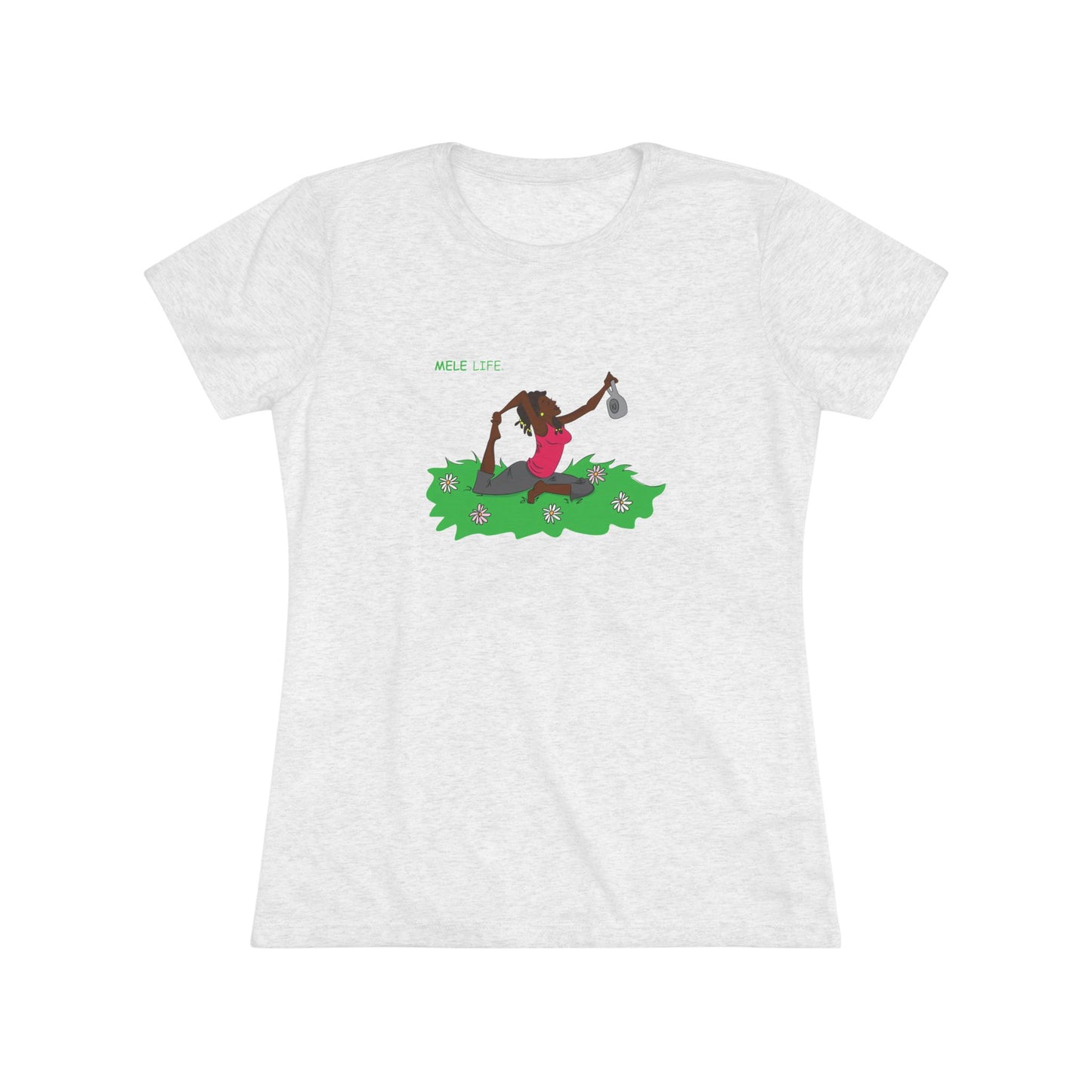 Women's Triblend Tee - Yoga Lady 2