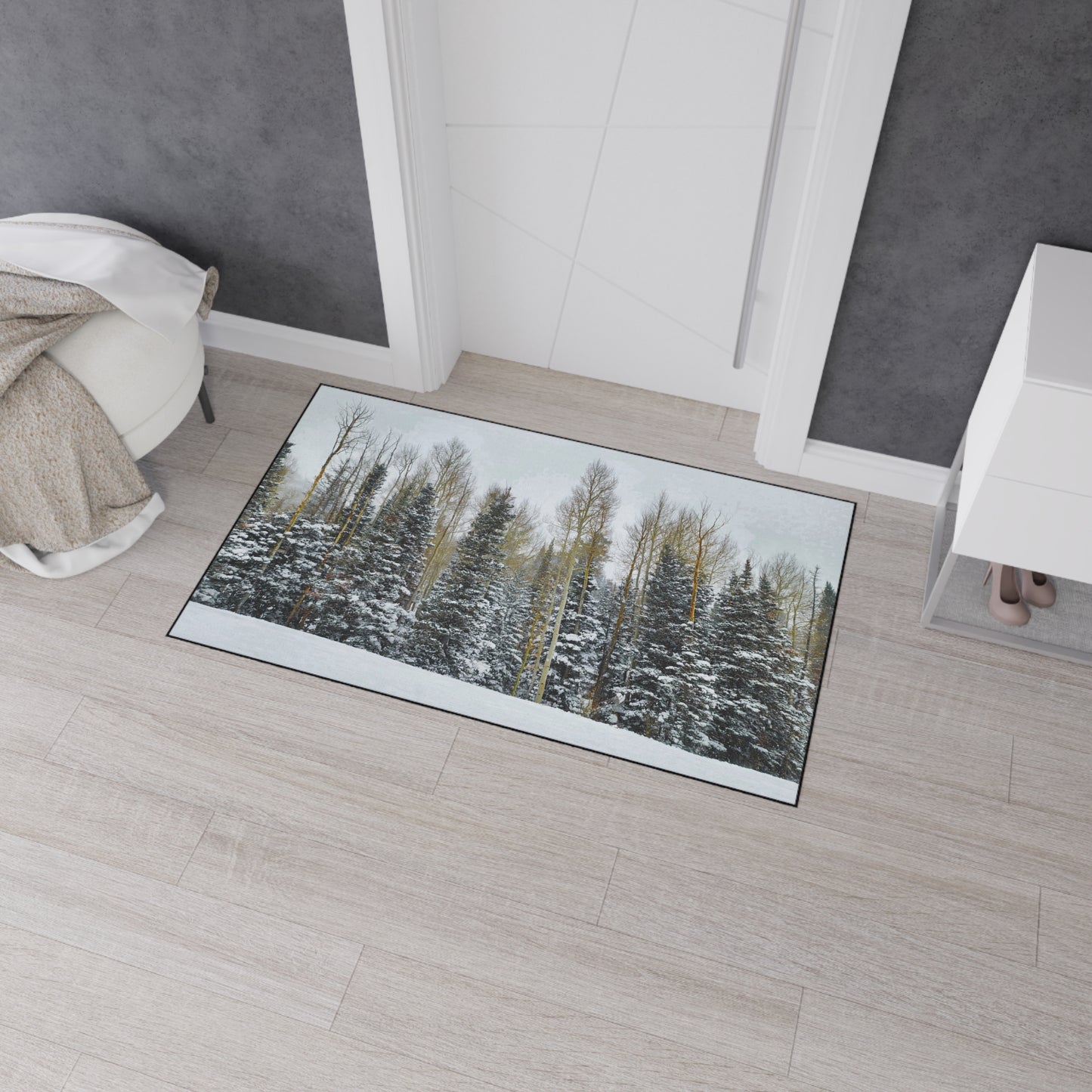 Floor Mat - Forest Winterscape