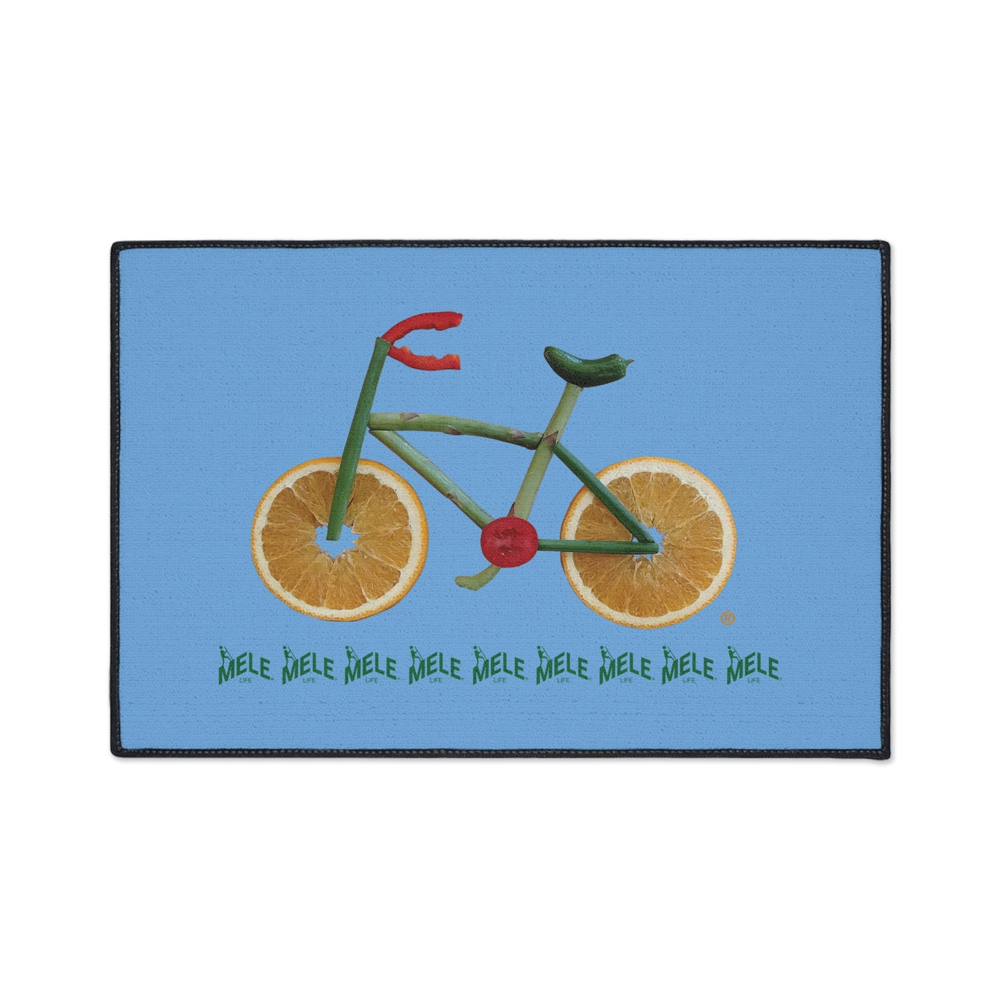 Floor Mat - Veggie Bike  (blue)