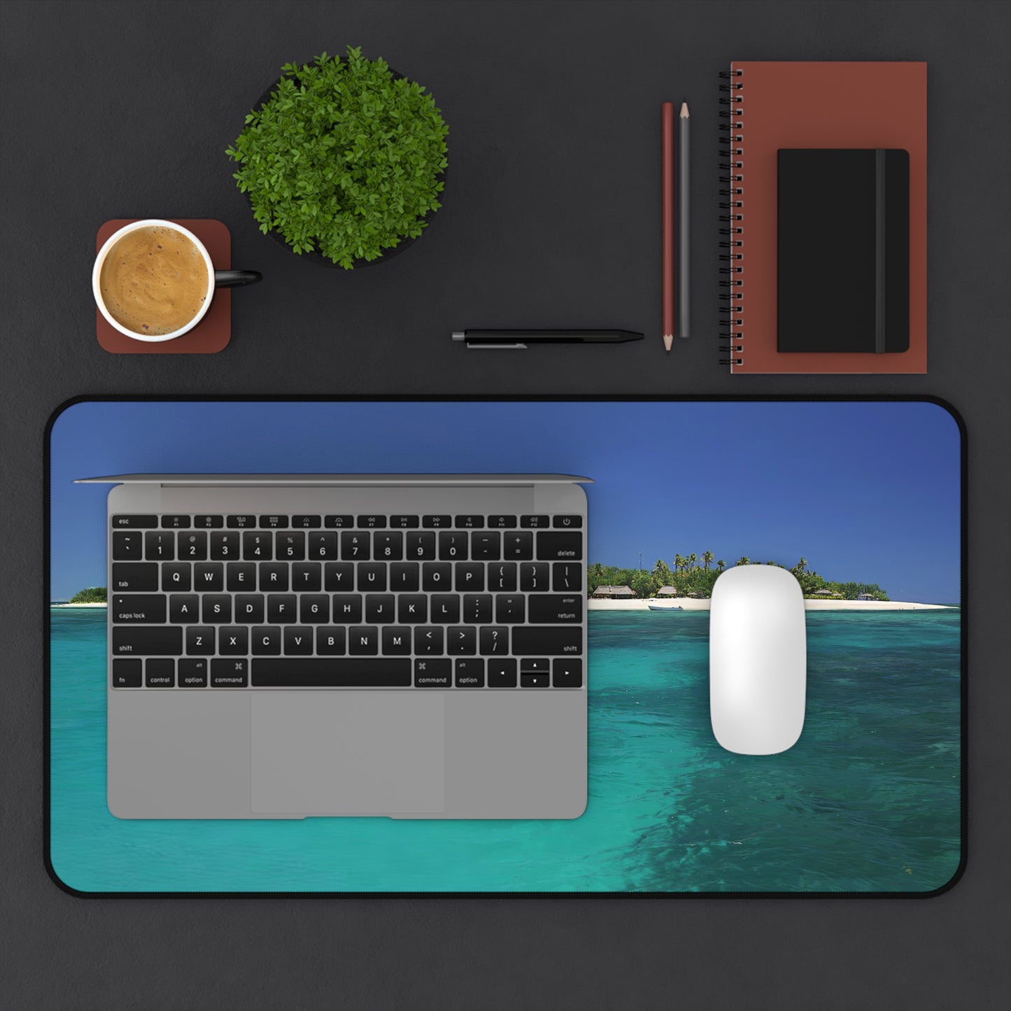 Desk Mat - Tropical Island