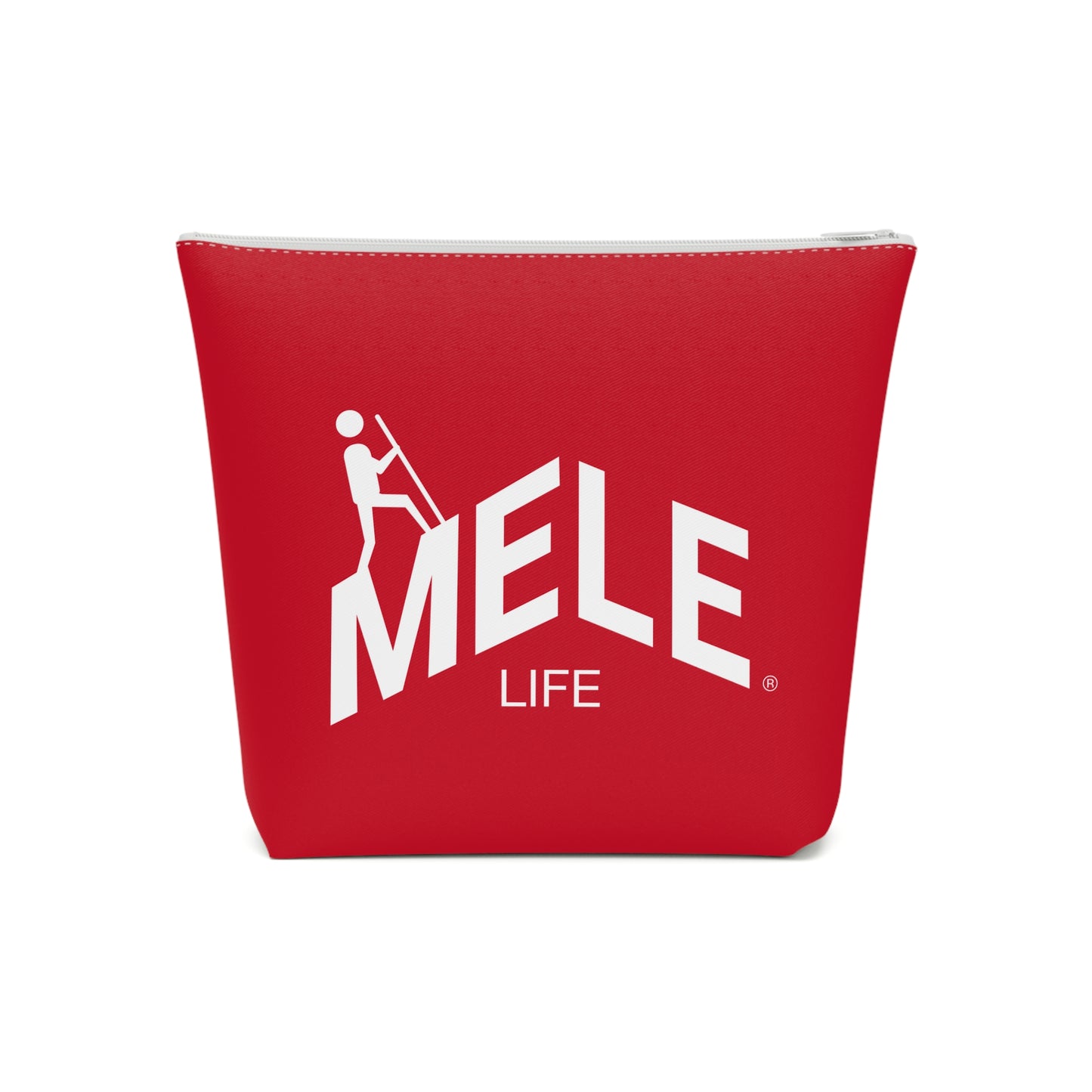 Cosmetic Bag - MELE LIFE logo   (red)