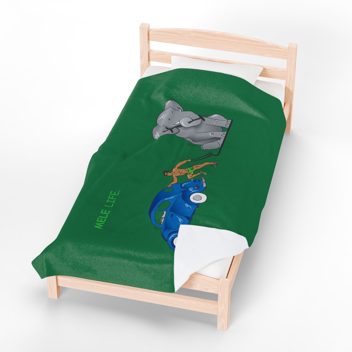 Blanket  - Strong Brown Man  (green)