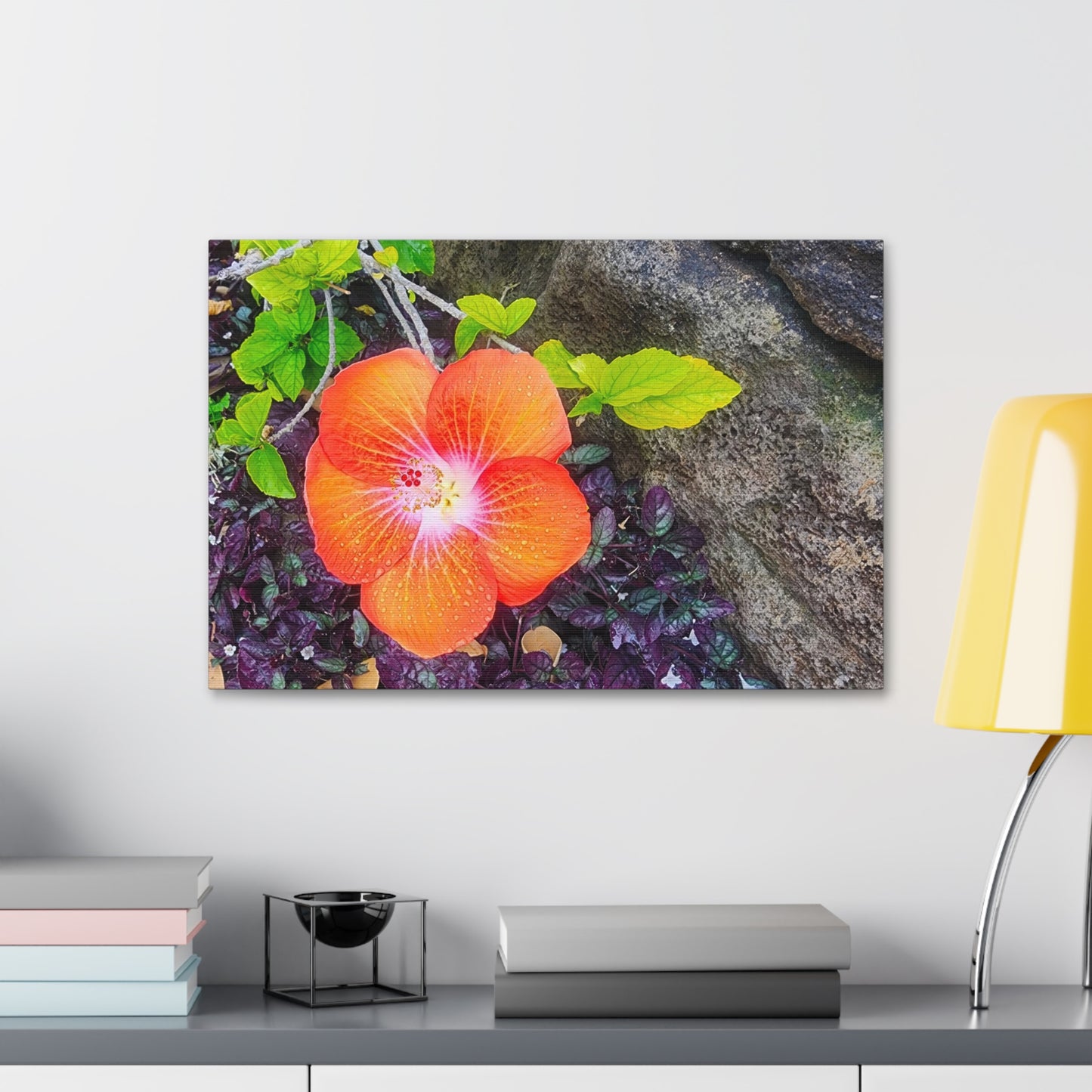 Canvas Wall Art - Hawaiian Hibiscus Flower