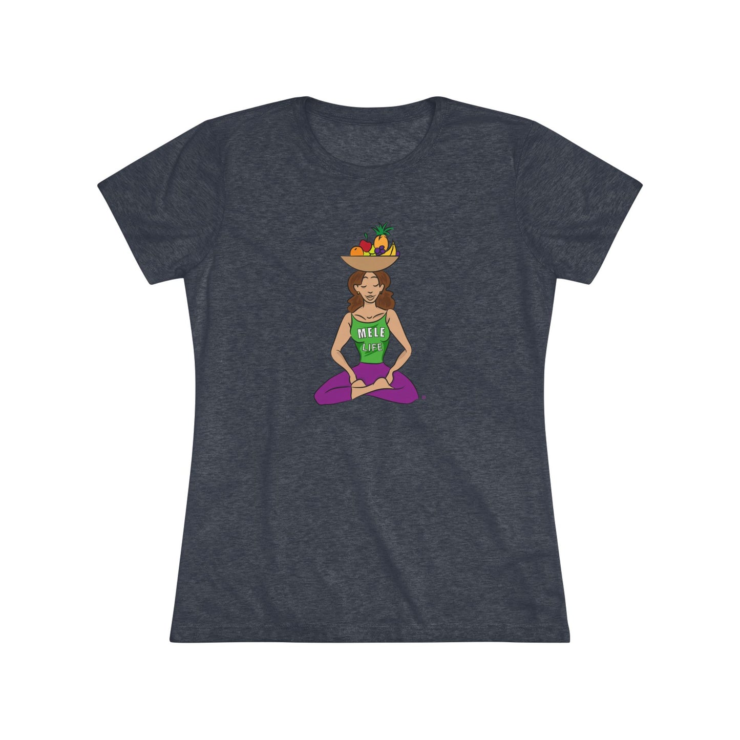 Women's Triblend Tee - Yoga Lady1