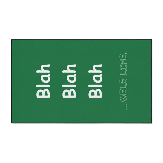 Floor Mat - Blah Blah Blah   (green)