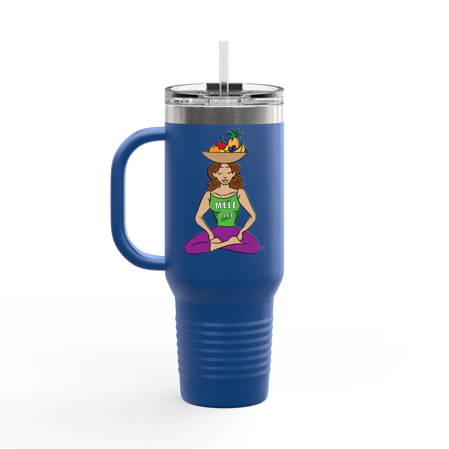 Travel Mug (40 oz) - Yoga Lady 1