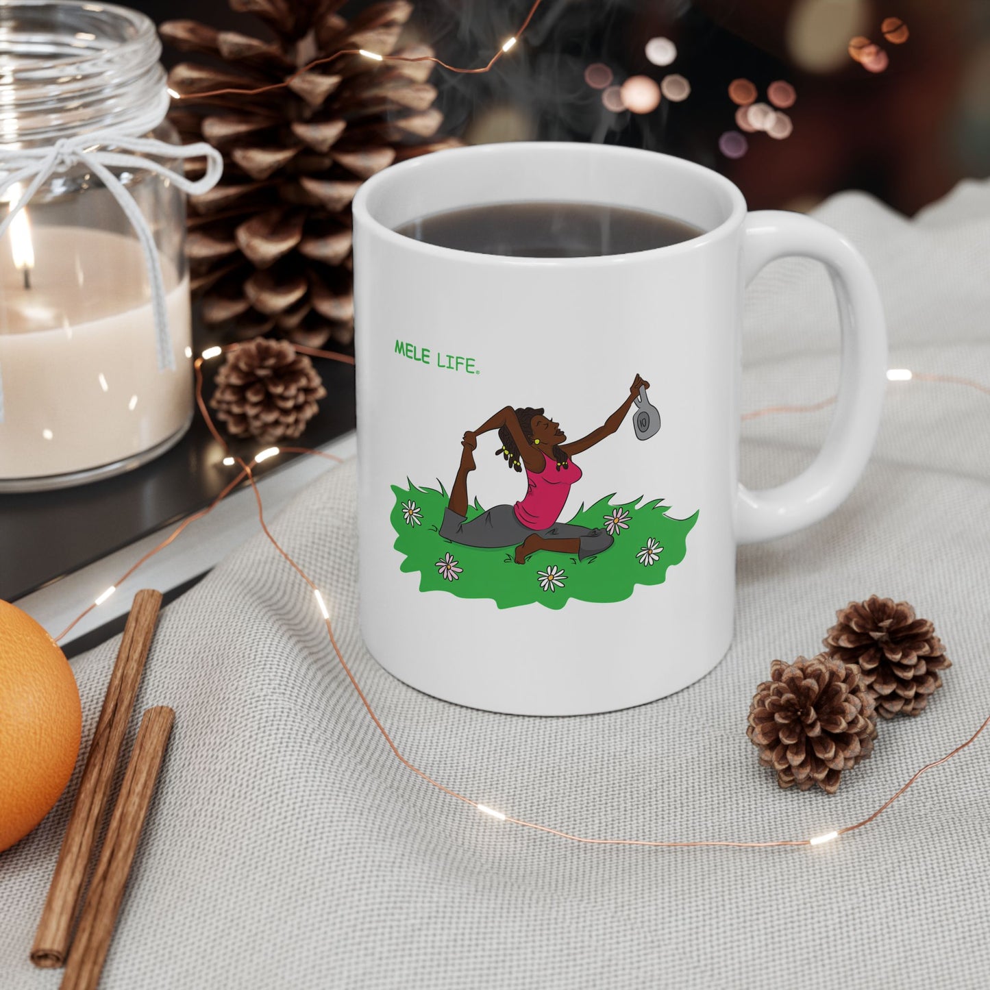 Coffee Mug (11oz/15oz) - Yoga Lady 2