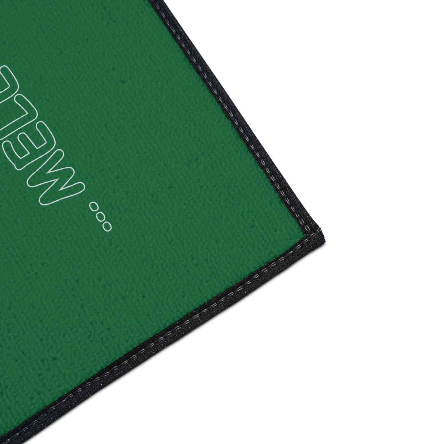 Floor Mat - Blah Blah Blah   (green)