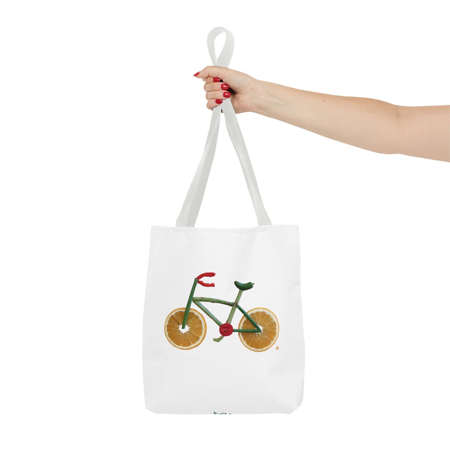 Tote Bag - Veggie Bike  (white)