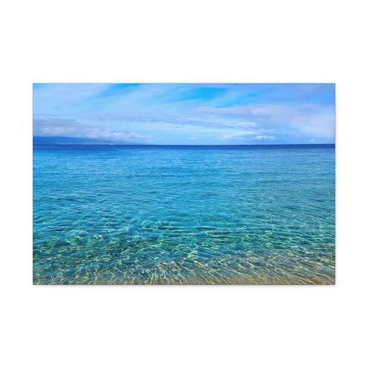 Canvas Gallery Art - Ocean around the island of Maui