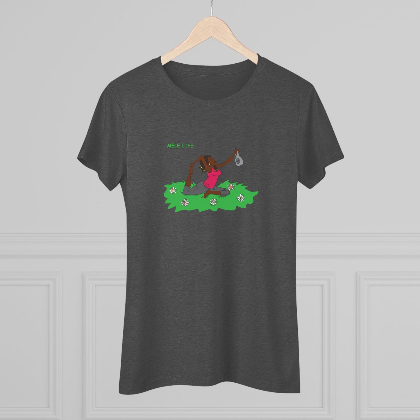 Women's Triblend Tee - Yoga Lady 2