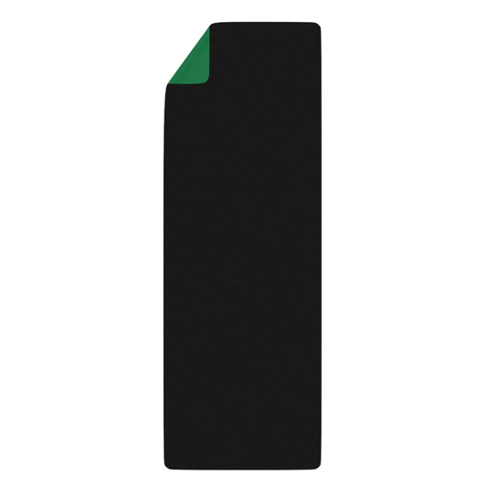 Yoga Mat - Strong black man  (green mat)