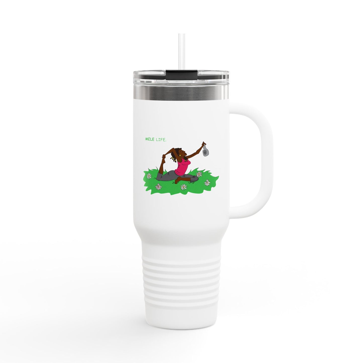 Travel Mug (40 oz) - Yoga Lady 2
