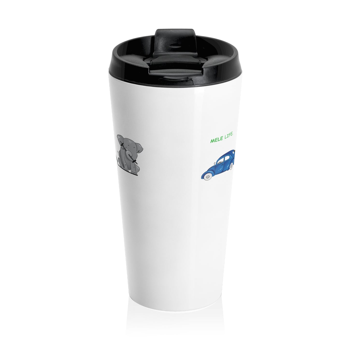 Travel Mug (15oz) - Strong Black Man  (white)