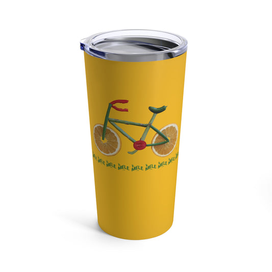 Tumbler 20oz - Veggie Bike   (yellow)